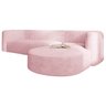 Sofá Modular Celinne Luxuoso Sala de Estar Decoração Luxo 265cm Suede - 6