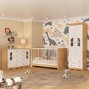 Ver imagem 2 de Quarto de Bebê Completo com Berço 3 em 1 com Colchão Incluso Liz Multimóveis Mp4579