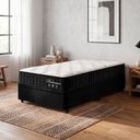 Ver imagem 2 de Cama Box Baú Solteiro Preto + Colchão Molas Ensacadas Zidi Bahamas 88x188x66cm