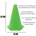 Ver imagem 3 de Cone para Treino Esportivo Cone Scalibu Pequeno 24cm Flexível Verde Scalibu Sports Único