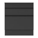Ver imagem 2 de Balcão Cozinha Para Cooktop 70 Cm 1 Porta 1 Gaveta Preto