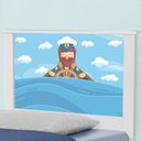 Ver imagem 3 de Bicama Juvenil Adesivada Marinheiro com Colchões