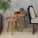 Ver imagem 2 de Mesinha Sala Estar Sofá Pé Palito Pequena Conjunto Centro Auxiliar casa Ambiente Lateral Apoio Canto