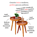 Ver imagem 4 de Mesinha Sala Estar Sofá Pé Palito Pequena Conjunto Centro Auxiliar casa Ambiente Lateral Apoio Canto