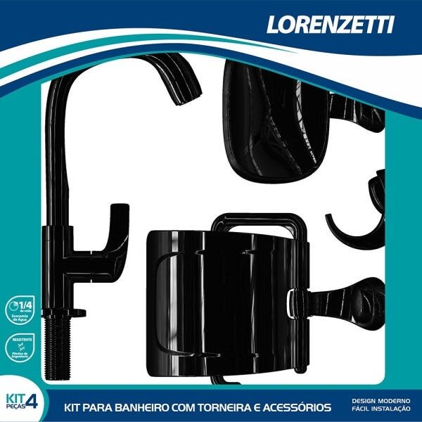 Kit Acessórios De Banheiro Attic 2004 F61 - Lorenzetti - 2