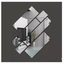 Ver imagem 6 de Espelho Decorativo Retângulos Quarto Sala Escritório Copa