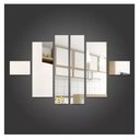 Ver imagem 4 de Espelho Decorativo Retângulos Quarto Sala Escritório Copa