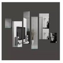 Ver imagem 3 de Espelho Decorativo Retângulos Quarto Sala Escritório Copa