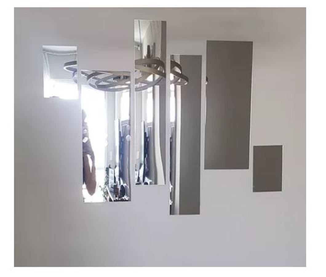Espelho Decorativo Retângulos Quarto Sala Escritório Copa - 2