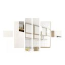 Ver imagem 1 de Espelho Decorativo Retângulos Quarto Sala Escritório Copa