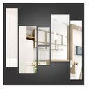 Ver imagem 5 de Espelho Decorativo Retângulos Quarto Sala Escritório Copa