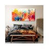 Quadro Decorativo Abstrato Brush Stroke Borda Infinita Tamanho:100 X 70 Cm - 3