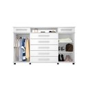 Ver imagem 5 de Guarda Roupa Casal 10 Portas e 3 Gavetas New Murano Ébano/Off White - Demóbile