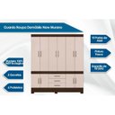Ver imagem 2 de Guarda Roupa Casal 10 Portas e 3 Gavetas New Murano Ébano/Off White - Demóbile