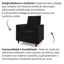 Ver imagem 5 de Poltrona para Sala Confortável Decorativa Londres Veludo Preto