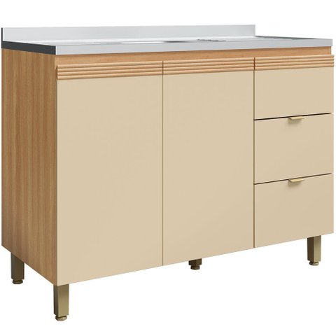 Balcão Elegance para Pia 120 cm Móveis Sul