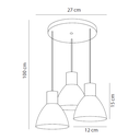 Ver imagem 2 de Lustre Pendente Wood Detalhes Cor Madeira 3 Lâmpadas