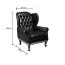 Ver imagem 4 de Poltrona Berger Chest Aurora Courano Preto