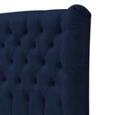 Ver imagem 3 de Cabeceira King Everest P02 195cm para Cama Box Suede - Doce Sonho Móveis Azul Marinho