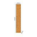 Ver imagem 3 de Módulo de Guarda Roupa com 1 Porta 100% MDF Cairo Marrom/Cinamomo