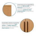 Ver imagem 7 de Módulo de Guarda Roupa com 1 Porta 100% MDF Cairo Marrom/Cinamomo