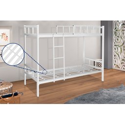 Beliche Inteira de Ferro Solteiro, 2 Pessoas Frete Gratis:branco - 3