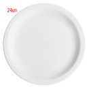 Ver imagem 1 de Conjunto de 24 Pratos Rasos de Porcelana Classe Única Iguaçu Germer 25cm Branco