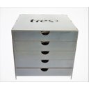 Ver imagem 1 de Porta Capsula Café Tres Corações 125 Capsula Reforçado 5 Gavetas Make Laser