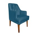 Ver imagem 1 de Cadeira Decorativa Paris Retro Suede Azul Royal - Dominic Decor