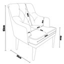 Ver imagem 4 de Cadeira Decorativa Paris Retro Suede Azul Royal - Dominic Decor