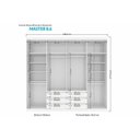 Ver imagem 3 de Quarto Casal Completo 3 Peças (1 Guarda Roupa + 1 Cama + 1 Cômoda) QC03 Branco - Santos Andirá
