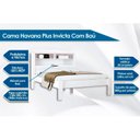 Ver imagem 4 de Quarto Casal Completo 3 Peças (1 Guarda Roupa + 1 Cama + 1 Cômoda) QC03 Branco - Santos Andirá