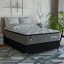 Ver imagem 1 de Cama Box Casal + Colchão Comfort Class Pillow Top 138x188 Cinza/suede Preto
