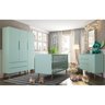Quarto Bebê Smart 3 Portas com Berço Colore Verde Menta Retro Fiorello - 1