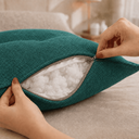 Ver imagem 4 de Almofada Encosto Triangular Cama Leitura Cabeceira Boucle