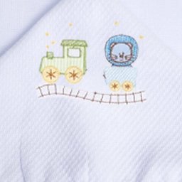 Toalha Fralda Bordada Papi Leão Azul - 2