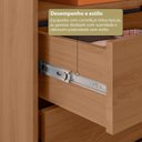 Ver mais imagens de Guarda-Roupa Casal 8 Portas 6 Gavetas Brasil Yescasa Marrom Freijó com Cinza