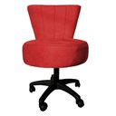Ver imagem 3 de Mocho Royal Base Giratória Slk Decor Vermelho