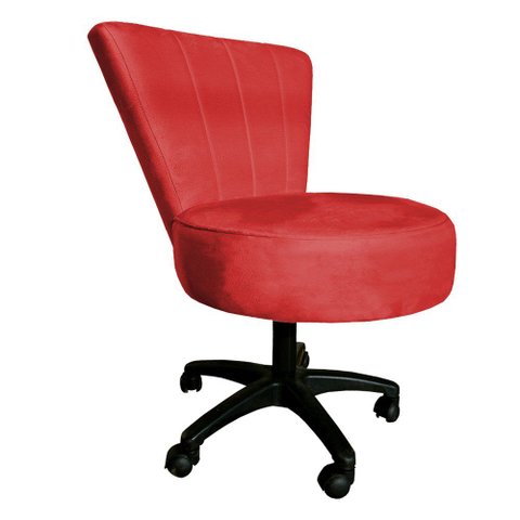 Mocho Royal Base Giratória Slk Decor Vermelho