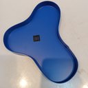 Ver imagem 4 de Bandeja Decorativo para Servir Home&co Metal 2x14x20cm Azul