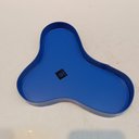 Ver imagem 2 de Bandeja Decorativo para Servir Home&co Metal 2x14x20cm Azul