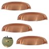 Puxador Concha Cobre Escovado Stilo Gruppa 64mm 4 Unidades - 1