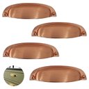 Ver imagem 1 de Puxador Concha Cobre Escovado Stilo Gruppa 64mm 4 Unidades