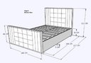 Ver imagem 3 de Cama com Cabeceira Queen Size Estofada Uvaia 160cm Suede: Cinza