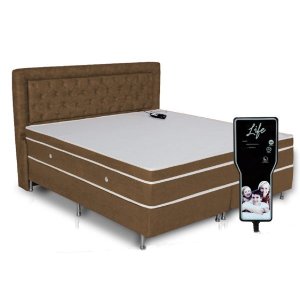 Colchão King Confort King Super Confort Super Magnético Massageador Infravermelho 193 Marrom