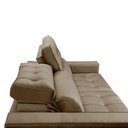 Ver imagem 5 de Sofa Retratil Reclinavel 2 Lugares 2,20 Vitória Veludo Capuccino Lansofbr