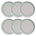 Ver imagem 1 de Conjunto 6 Pratos Sobremesa 21cm Bio Mar Cerâmica Stoneware Porto Brasil Mesa Posta