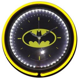 Relógio Plástico-Vidro Double Neon DC Batman Logo 25cm - 1