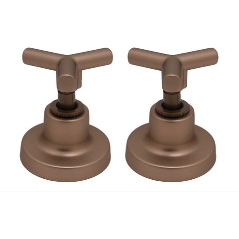 Kit 2 Acabamentos Registro Pressão e Gaveta 16 Estrias Padrão Deca Cobre Fosco