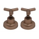 Ver imagem 1 de Kit 2 Acabamentos Registro Pressão e Gaveta 16 Estrias Padrão Deca Cobre Fosco